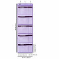 ANZORG Hanging Closet Organizer Kids Weekly Clothes Storage Purple by Deal US