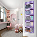 ANZORG Hanging Closet Organizer Kids Weekly Clothes Storage Purple by Deal US