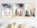 KERAXL Jesus Canvas Wall Art Christian Religious Decor 8x12in Set of 3 by Deal US