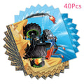 OXYLIPO Monster Truck Dessert Napkins 40pcs 13x13in 3-Ply Paper Party by Deal US
