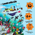 Laugh with Life Under The Sea Joke Puzzle 72pcs Ocean Life 24x36 Multi-Color by Deal US