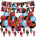Descendants Party Supplies Birthday Decor Banner Cake & Cupcake Toppers by Deal US
