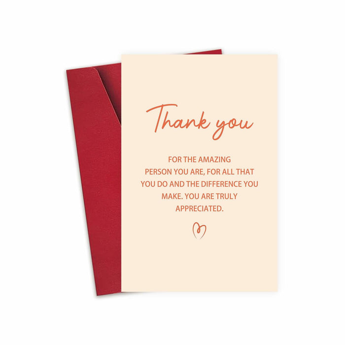Detuca Thank You Card for Men Women Appreciation Gift Color DTK-81 Style DTK-81 by Deal US