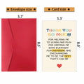 Detuca Best Teacher Thank You Card Gift from Students Funny Appreciation by Deal US