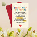 Detuca Best Teacher Thank You Card Gift from Students Funny Appreciation by Deal US
