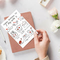 Detuca Birthday Card for Wife Fiancée Girlfriend Romantic Cute DTK-28 by Deal US