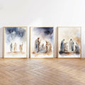 KERAXL Jesus Canvas Wall Art Christian Religious Decor 8x12in Set of 3 by Deal US