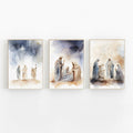 KERAXL Jesus Canvas Wall Art Christian Religious Decor 8x12in Set of 3 by Deal US