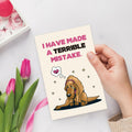 Detuca I'm Sorry Greeting Card Funny Apology Card for Her Him by Deal US