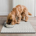Generic Dog Bowl Mat Absorbent Non-Slip Quick Dry 16x24 Inch Black-4 by Deal US