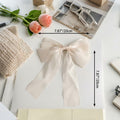 SCORYULE Bow Hair Clips 5PCS Multicolor Tulle Ribbon with Long Tails Girls Women by Deal US
