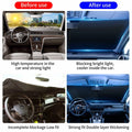 COFSODI Car Windshield Sunshade Double Thickened UV Protection Black by Deal US