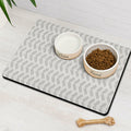 Generic Dog Bowl Mat Absorbent Non-Slip Quick Dry 16x24 Inch Black-4 by Deal US