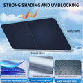 COFSODI Car Windshield Sunshade Double Thickened UV Protection Black by Deal US