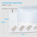 AIMIXUN Weather Stripping Door Seal Silicone Draft Stopper 16.4ft Clear by Deal US