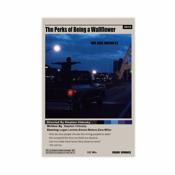 ELSARBEINA Perks of Being A Wallflower Canvas Poster 12x18in Earthy Tones by Deal US