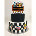 YISHIDA FNAF Happy Birthday Pizza Cake Topper Decoration 1 Count Paper by Deal US
