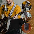 JIPIS Guitar Strap GS-89 with Head Strap 2 Buckles and 3 Picks Set by Deal US