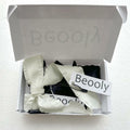 Beooly Hair Bows 2PCS Metal Hair Clips Beige Black Large Barrettes by Deal US