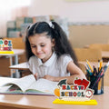 ALIBBON 3 Pieces Wooden Back to School Table Centerpiece Love Books Decor Style1 by Deal US