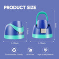 Ruzkq Replacement Lid for Owala Freesip Water Bottle Leakproof Dark Blue by Deal US