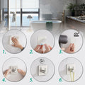 Eowihor 6 Pack Silver Stainless Steel Wall Hooks Heavy Duty Waterproof by Deal US