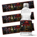 Valentina Buck Fnaf Water Bottle Labels Birthday Party Supplies Black 20 Count by Deal US