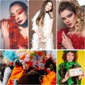 THARAHT Orange Chandelle Turkey Feather Boa 2 Yards 40g DIY Craft Party by Deal US