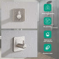 Eowihor 6 Pack Silver Stainless Steel Wall Hooks Heavy Duty Waterproof by Deal US