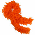 THARAHT Orange Chandelle Turkey Feather Boa 2 Yards 40g DIY Craft Party by Deal US