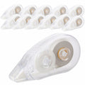 Jovanssen White Correction Tape 12-Pack 26.25ft Transparent Office School by Deal US
