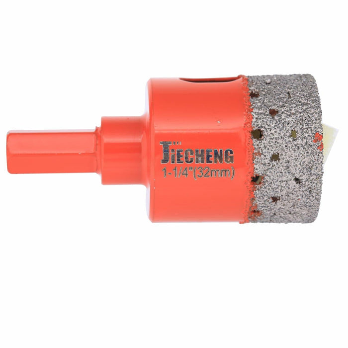 JIECHENG 1-1/4" Diamond Hole Saw 32mm Red for Ceramic Glass Tile Marble by Deal US