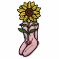 EMBRO BOF Sunflower Iron On Patch 3.5in Colorful Embroidered Flower by Deal US