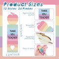 Glenmal Pink Inspirational Wood Bible Verse Bookmarks 24 Pcs Bulk Gift by Deal US