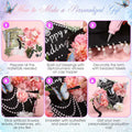 CraftyDream Artificial Flower Heads with Greenery Stems Pink Medium to Large by Deal US