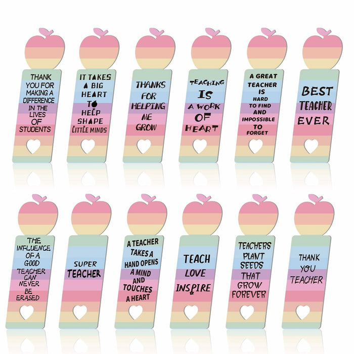 Glenmal Pink Inspirational Wood Bible Verse Bookmarks 24 Pcs Bulk Gift by Deal US