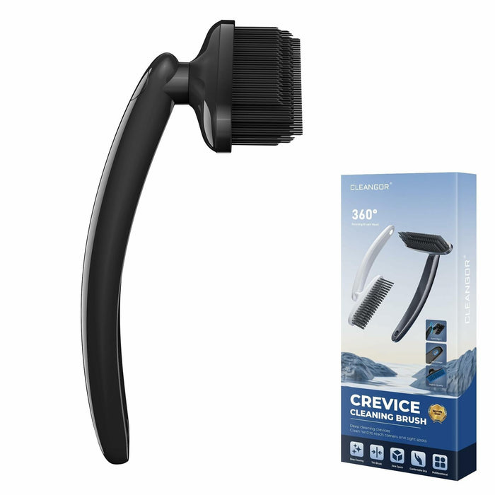 Cleangor Rotatebrush Rotating Crevice Cleaning Brush Black 1 Count by Deal US