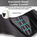 YAHA Back Brace Lower Back Support with Lumbar Pad 5 Stays Black Size XXL by Deal US