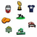 Generic Football Shoes Charms 12PCS Sport Wristbands Decoration Orange by Deal US