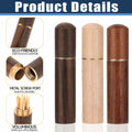 AHQiZFX 3pack Handmade Wood Toothpick Holder Portable Waterproof Mini Box by Deal US