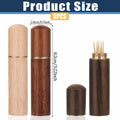 AHQiZFX 3pack Handmade Wood Toothpick Holder Portable Waterproof Mini Box by Deal US