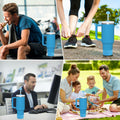 RGQHM Stanley Cup Accessories Set 5PCS 30/40oz Tumbler White Silicone Halloween by Deal US