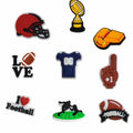 Generic Football Shoes Charms 12PCS Sport Wristbands Decoration Orange by Deal US