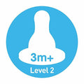Dr. Brown's Standard Replacement Nipple Level 2 Medium Flow 6 Count by Deal US