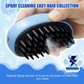 4-in-1 Cat Steam Brush Spritz Defur Comb Indoor Blue Pet Grooming Tool by Deal US