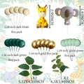 JeVenis Jungle Safari Animals Baby Shower Cake Decoration Wild One Topper by Deal US