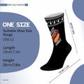Generic Hot Dog Gobble Socks Unisex Half Calf White Polyester Print by Deal US