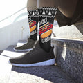 Generic Hot Dog Gobble Socks Unisex Half Calf White Polyester Print by Deal US