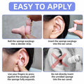 CLOZIAS Noise Cancelling Soft Foam Ear Plugs Green Hearing Protection by Deal US