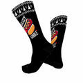 Generic Hot Dog Gobble Socks Unisex Half Calf White Polyester Print by Deal US